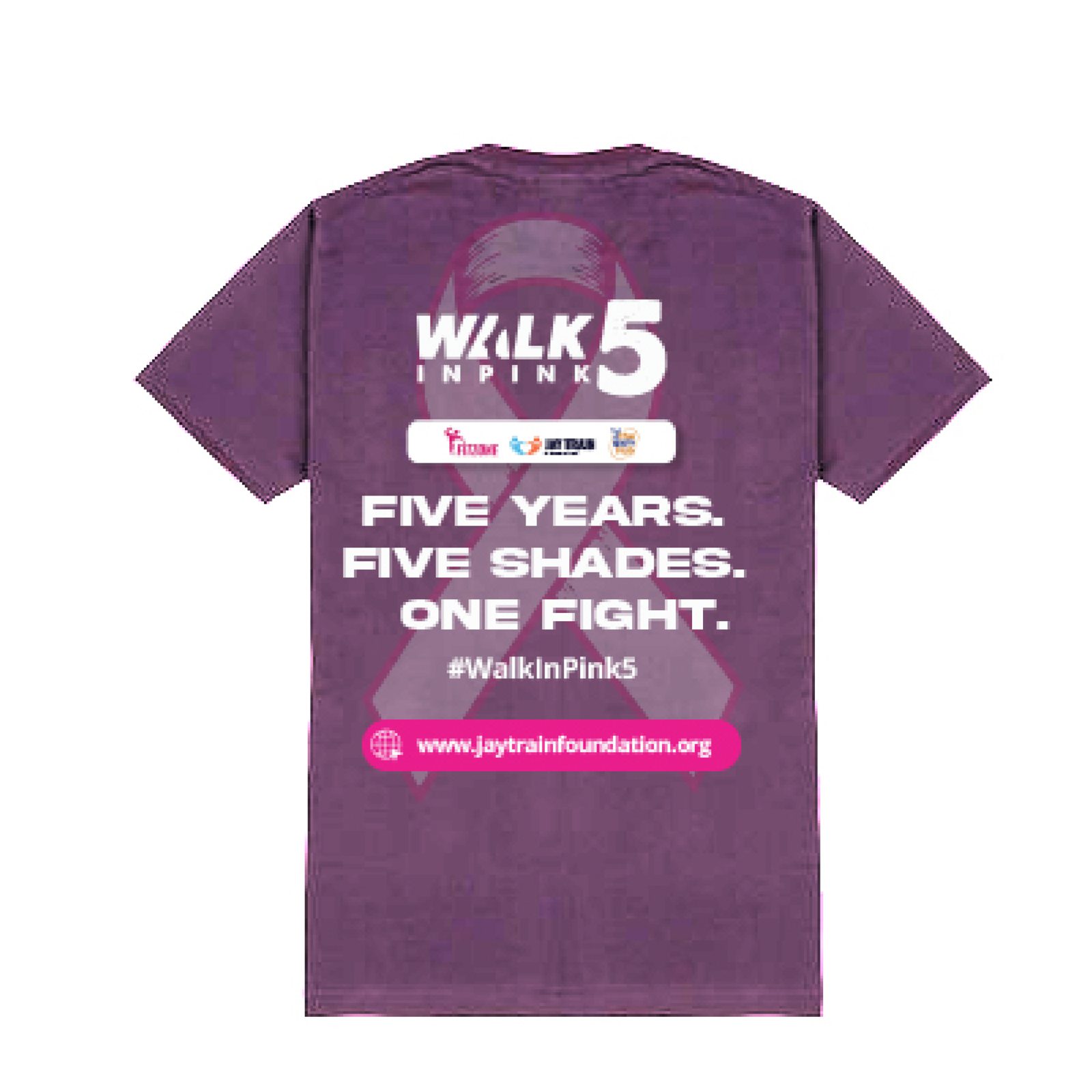 Walk In Pink 5.0 shirt in Mauve, back view