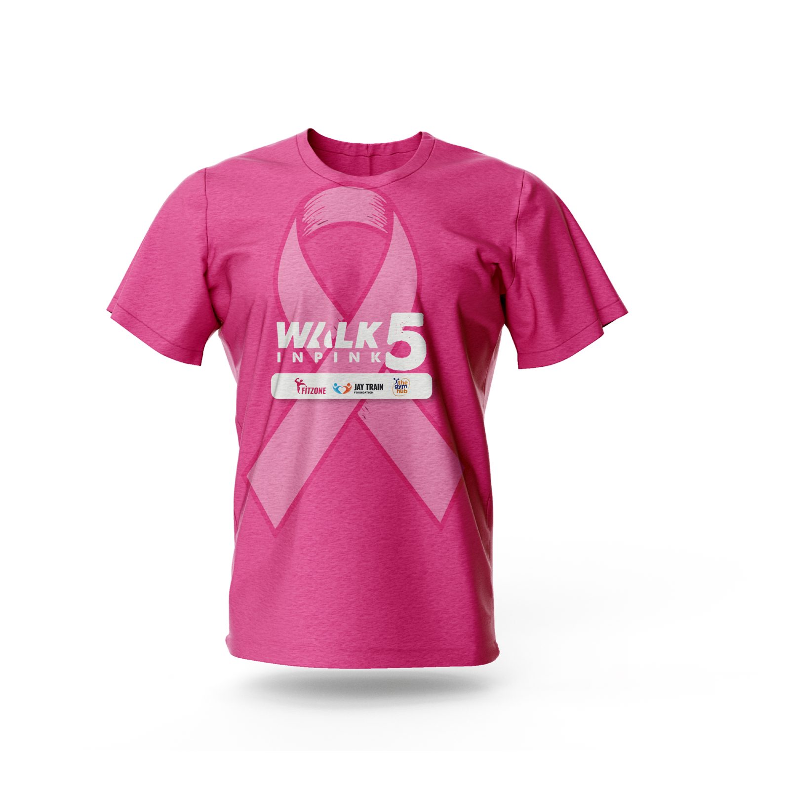 Walk In Pink 5.0 shirt in Hot Pink, front view
