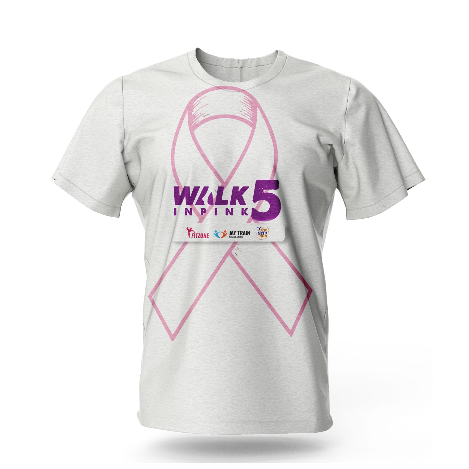 Walk In Pink 5.0 shirt in White, front view